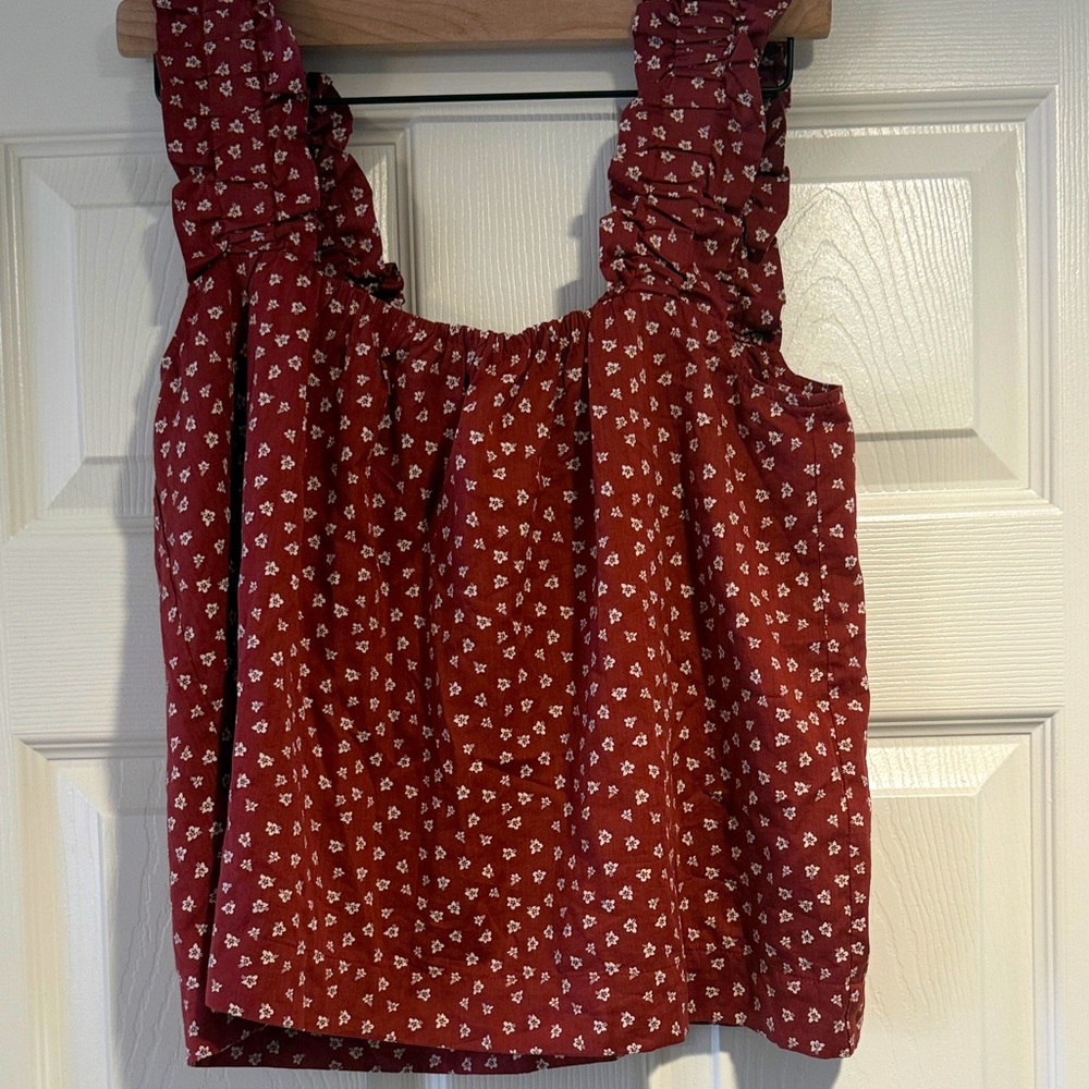 Rust  Floral Women's Top New with Tag